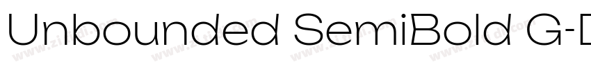 Unbounded SemiBold G字体转换